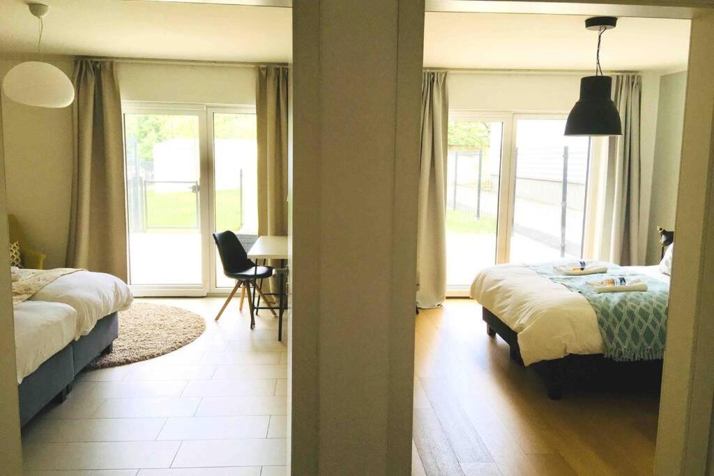 Large Family Retro Flat In City Center- Large Terrace & Garden View, Free Parking Luxembourg Eksteriør bilde